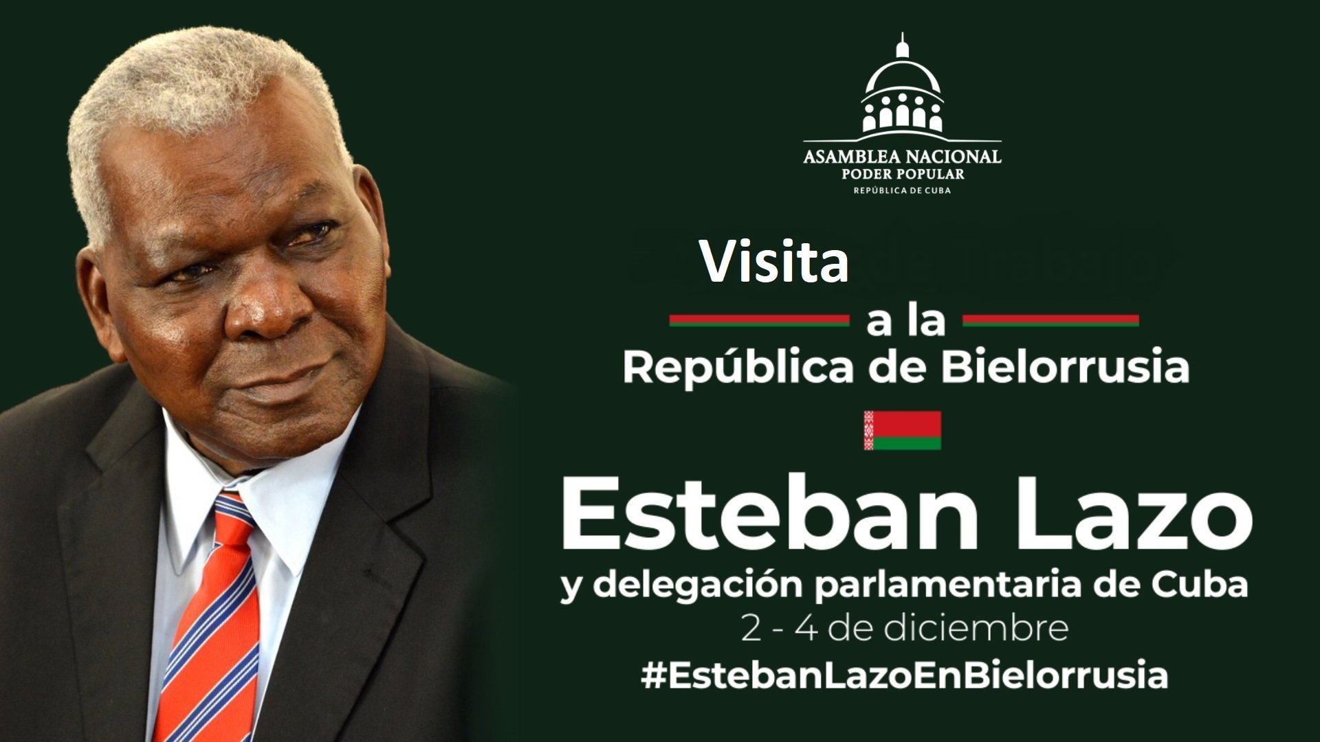 Visita de Esteban Lazo a Bielorrusia