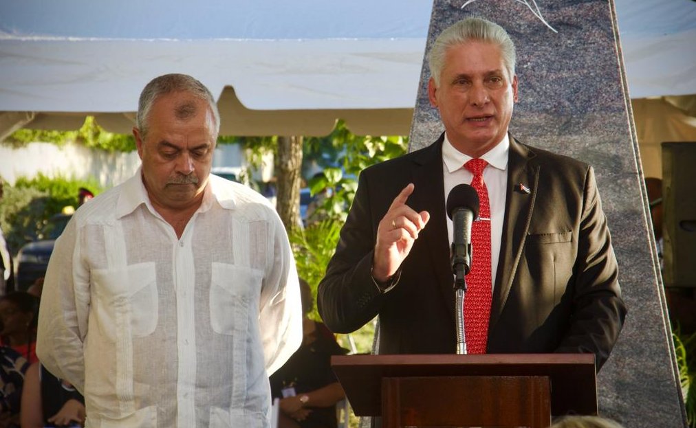 Presidente cubano recuerda a víctimas de crimen de Barbados