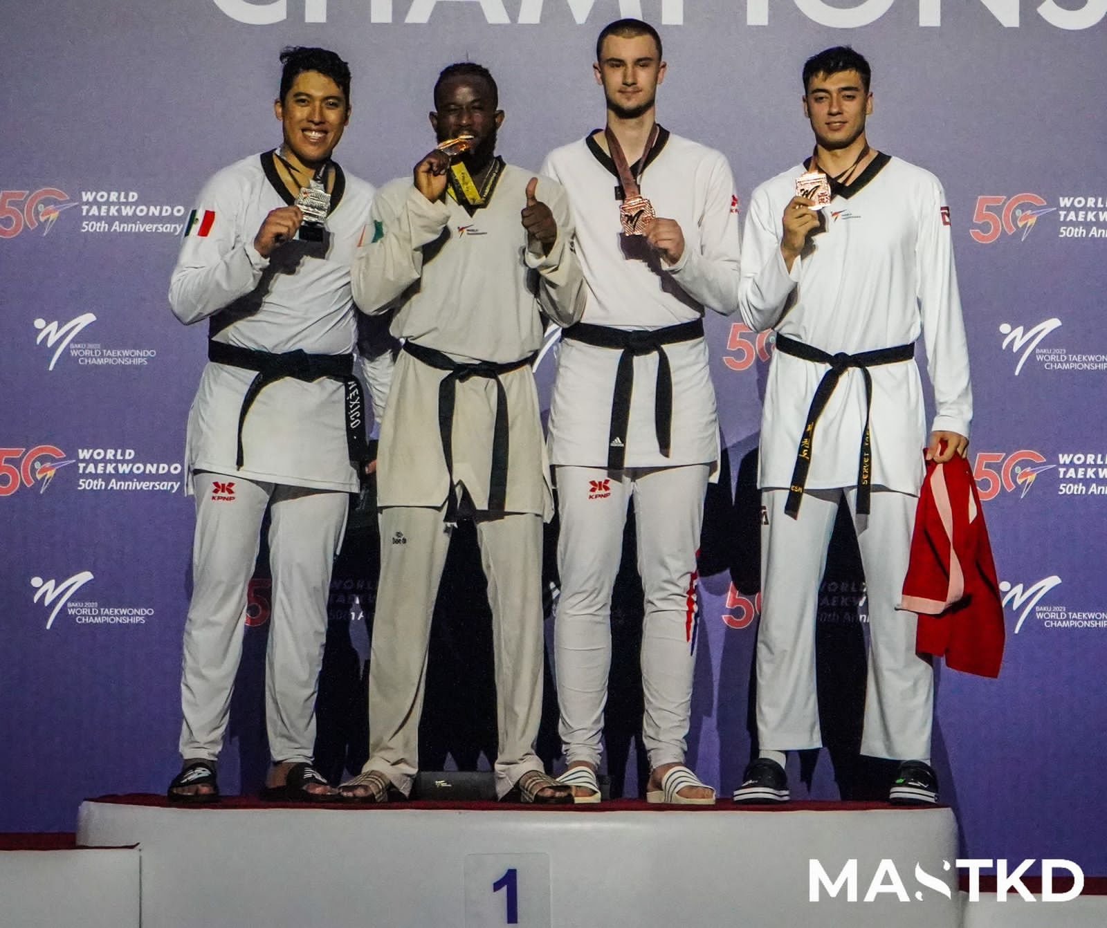 La final por el oro mundial en la división de +80 kg