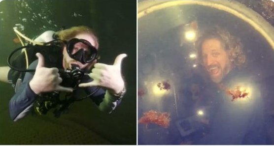 Ingeniero biomédico pasó tres meses en el fondo de la Laguna Esmeralda.