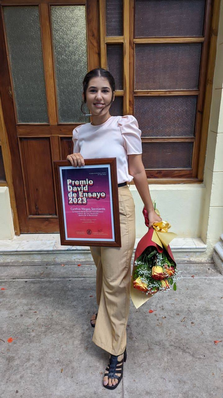 La joven historiadora Cynthia Vargas Sarmiento