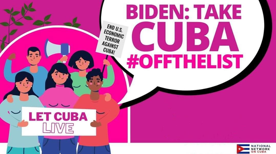 Sacar a Cuba de lista terrorista, prioridad de solidarios en EE.UU