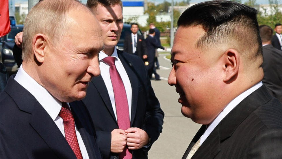 Vladimir Putin y Kim Jong-un