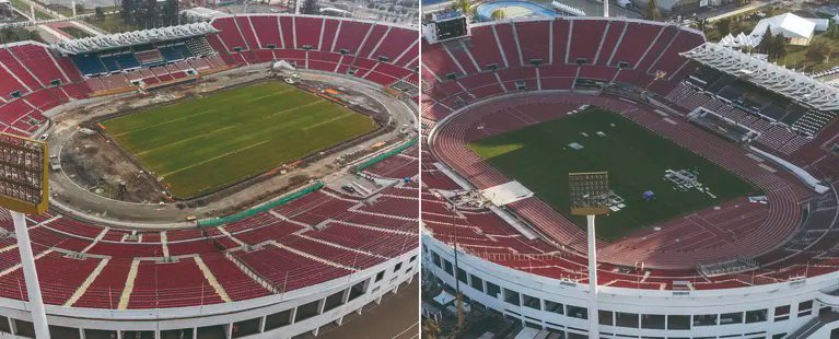 El Estadio Nacional de Santiago de Chile