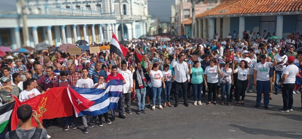 Marcha pinareña en repudio al genocidio en la Franja de Gaza-1.jpg