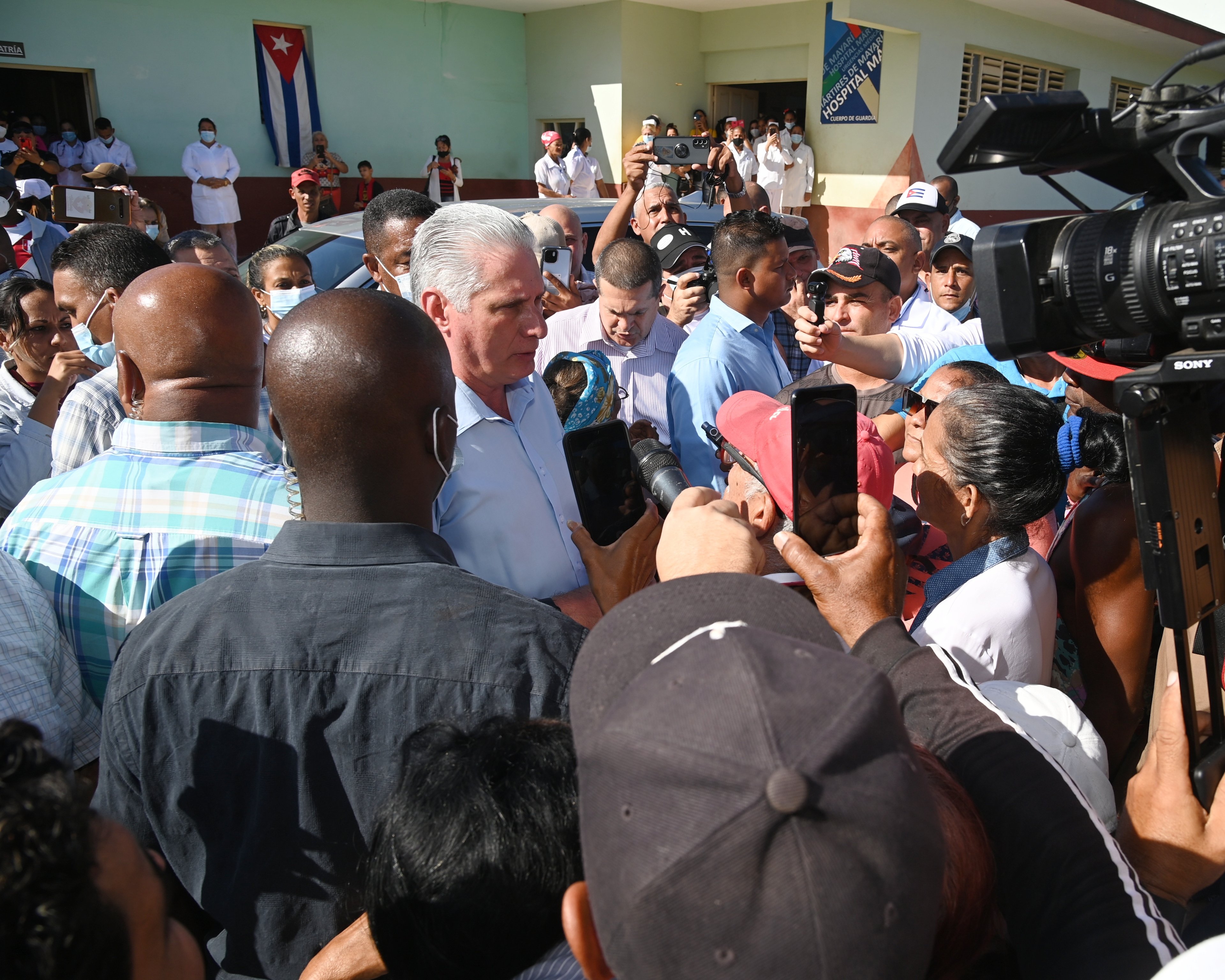 Visita del presidente Díaz-Canel a Mayarí