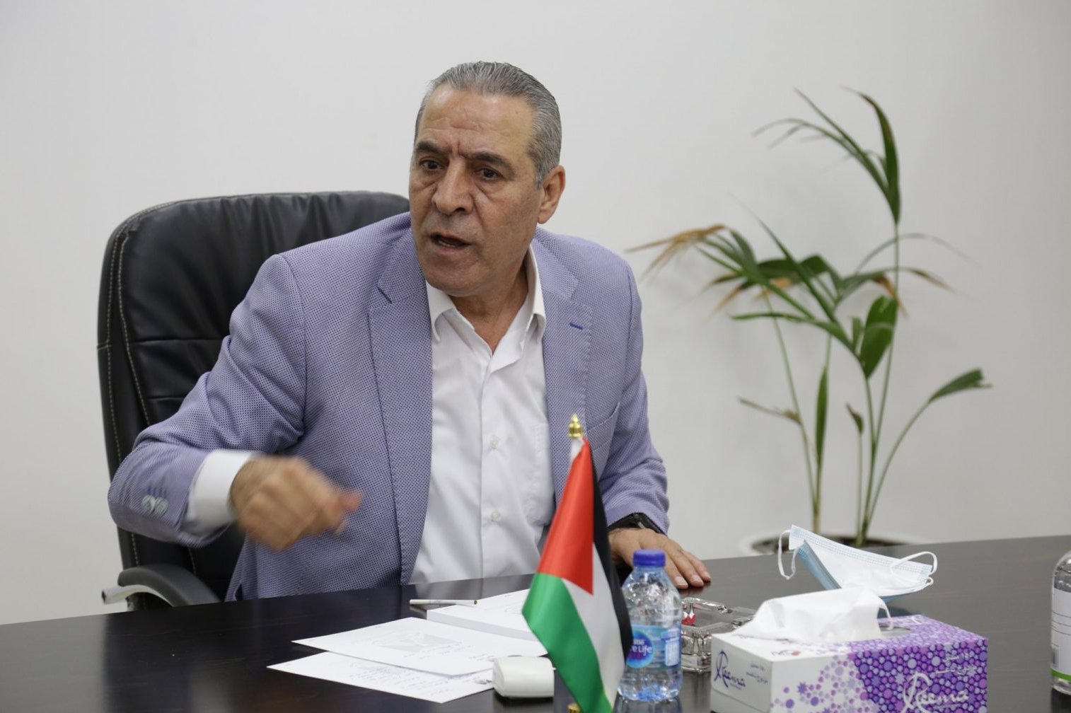 Hussein al-Sheikh, secretario general del comité ejecutivo de la Organización para la Liberación de Palestina