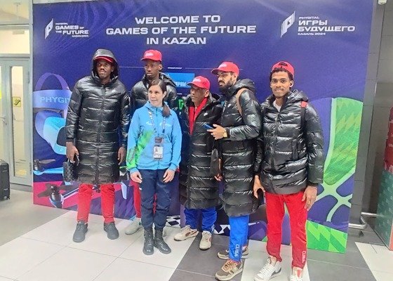 El equipo cubano de básquet