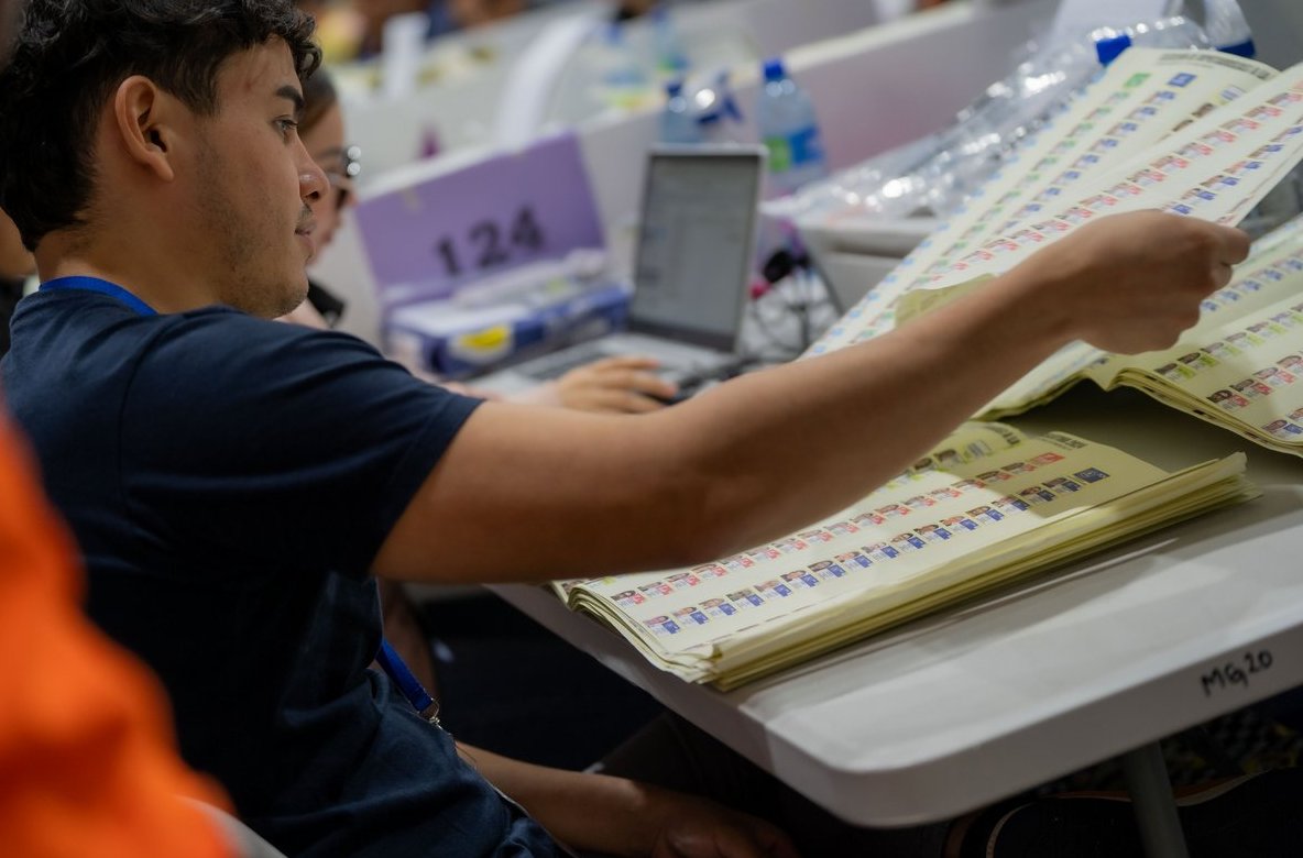 Escrutinio final de la elección de presidente y vicepresidente de El Salvador.