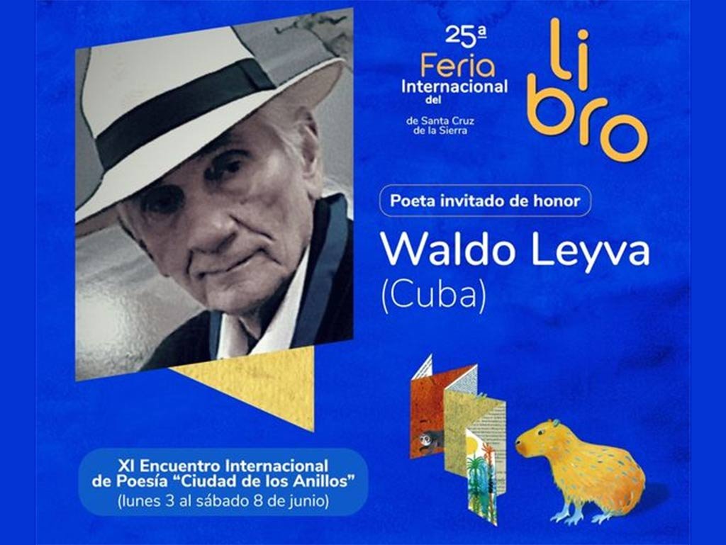 Poeta cubano recibe homenaje en Feria del Libro de Bolivia