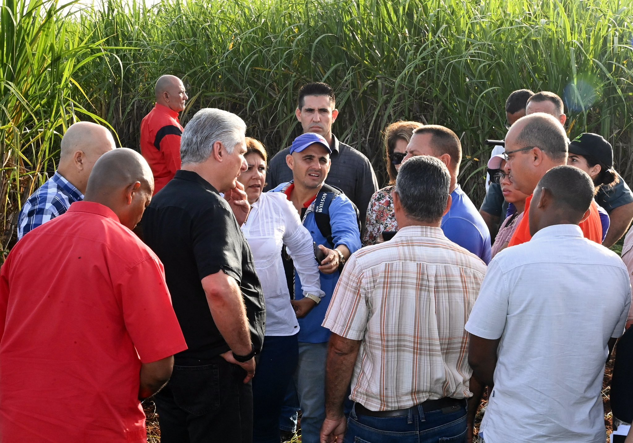 Presidente de Cuba recorre centros productivos de Mayabeque