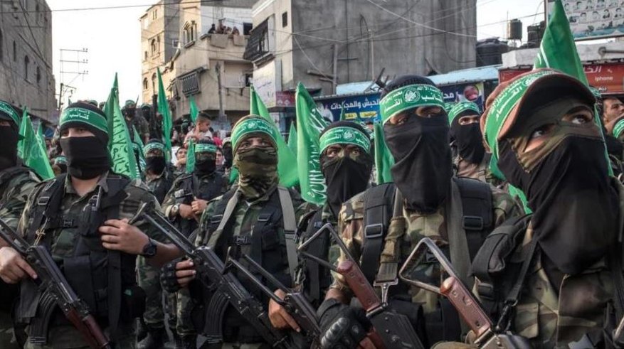Combatientes de las Brigadas Ezzedin Al-Qassam