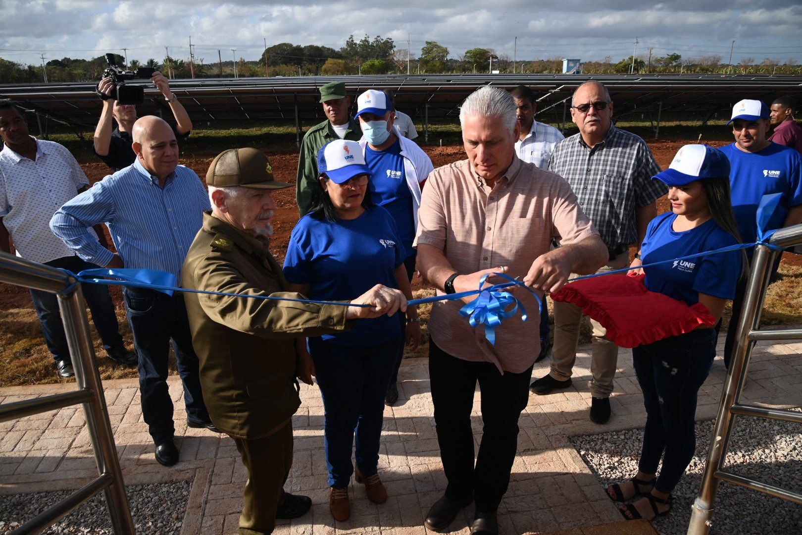 Inauguración del Parque Solar Fotovoltaico Remedios en la provincia de Villa Clara