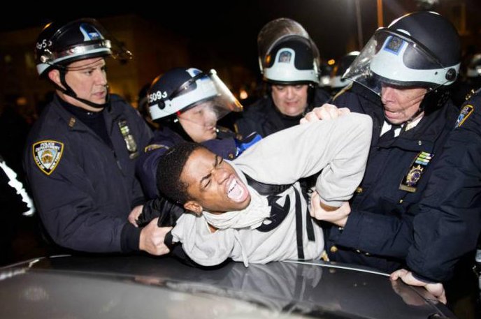 Brutalidad de la policía sobre los afroamericanos