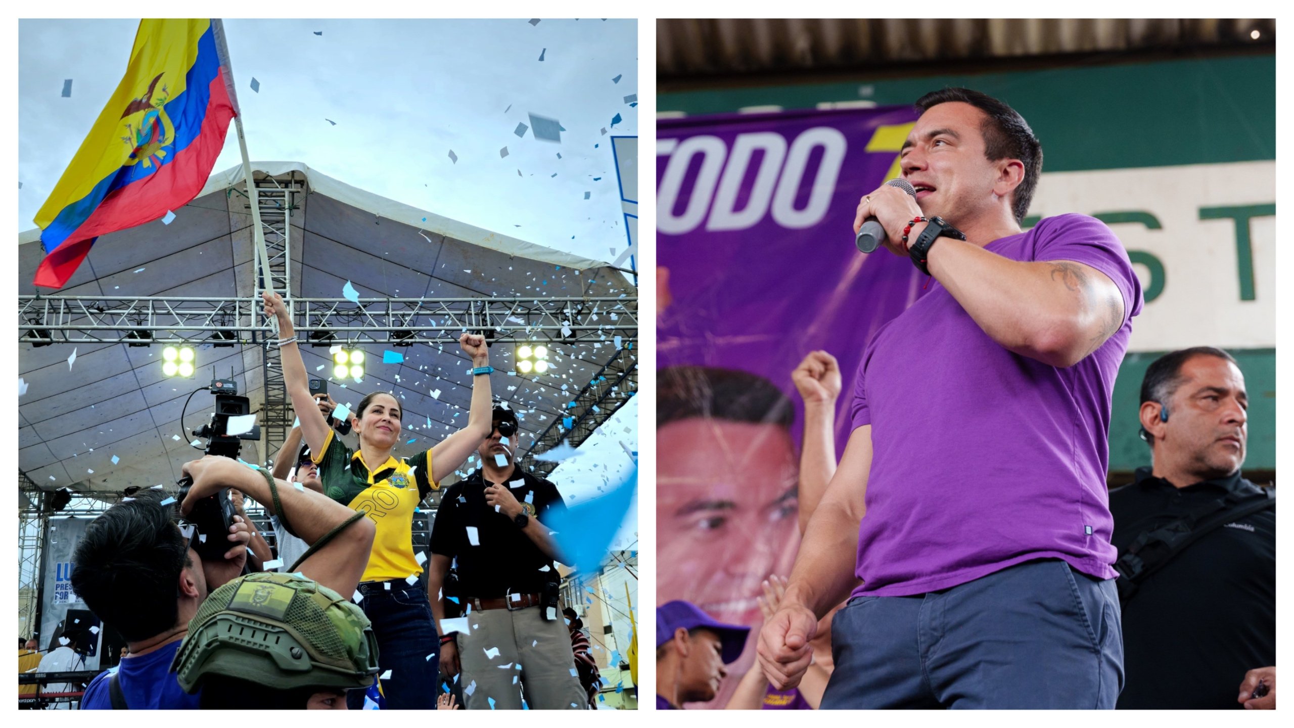 Elecciones en Ecuador: vaticinan reñidos resultados entre Luisa González y Daniel Noboa