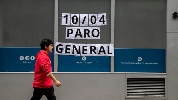Huelga en Argentina