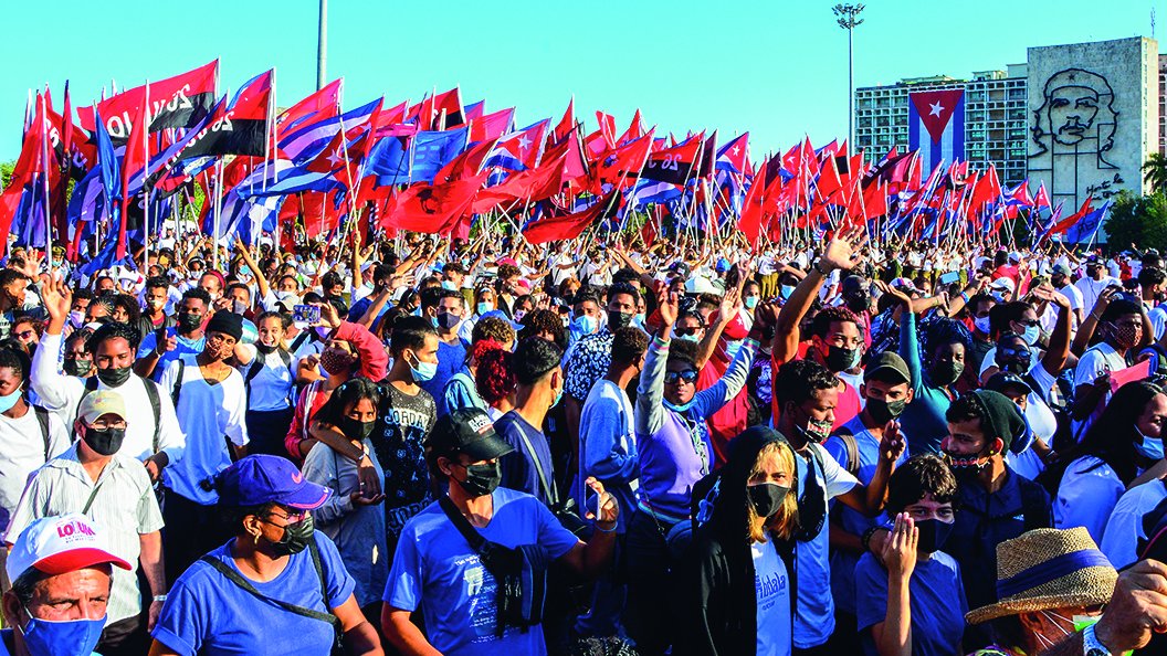 Desfile del 1ro. de Mayo en la Plaza de la Revolución José Martí