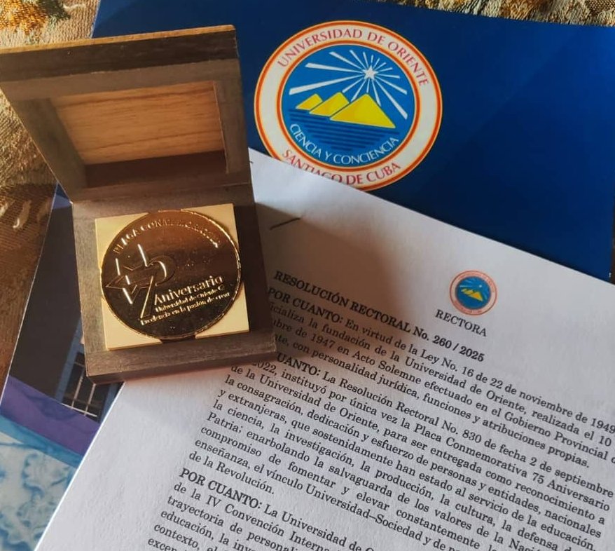 Premio Mundial a la Excelencia Académica a la Universidad de Oriente