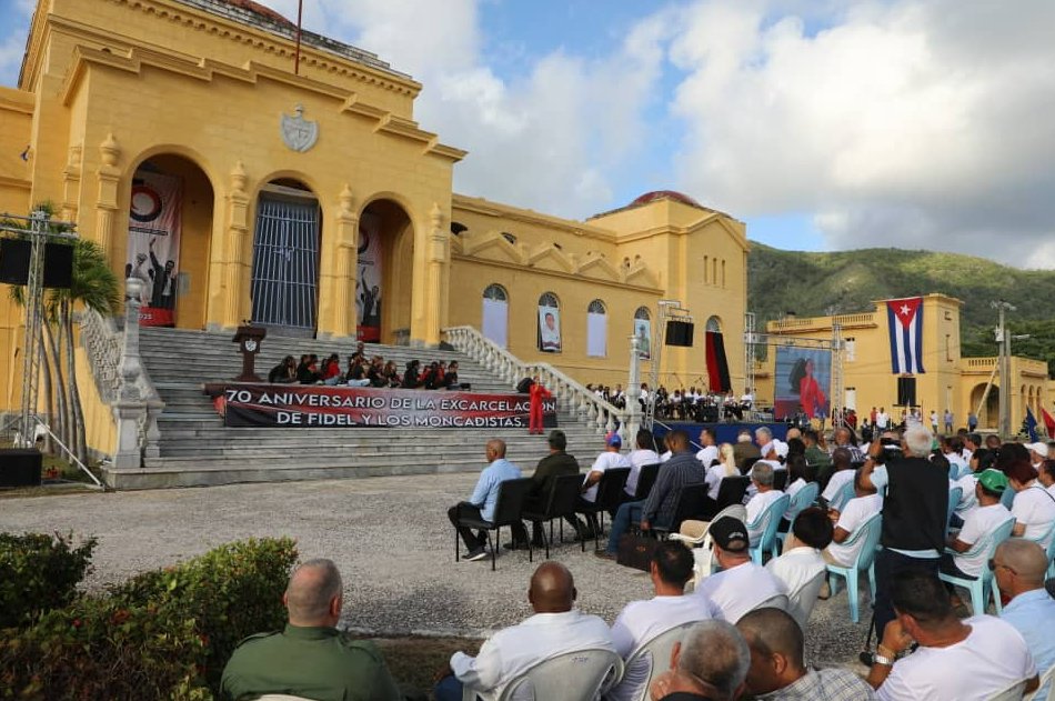 En Isla de la Juventud el acto nacional por el aniversario 70 de la excarcelación de Fidel y demás protagonistas de la gesta del Moncada