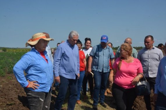 Presidente cubano realiza visita de trabajo en Villa Clara