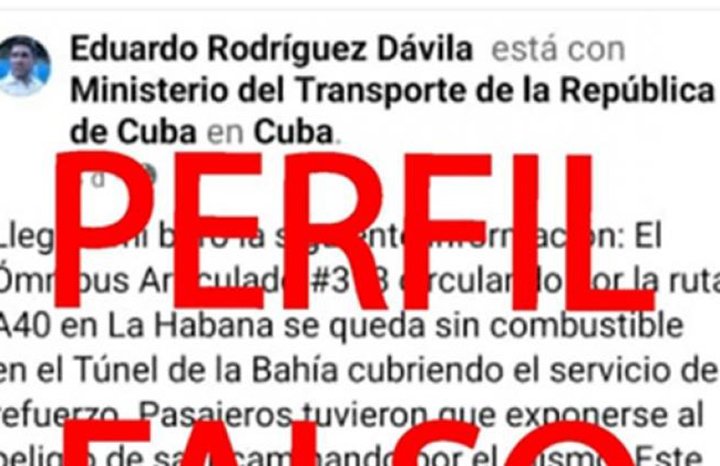 Ministro de Transporte alerta sobre perfil falso que suplanta su identidad institucional