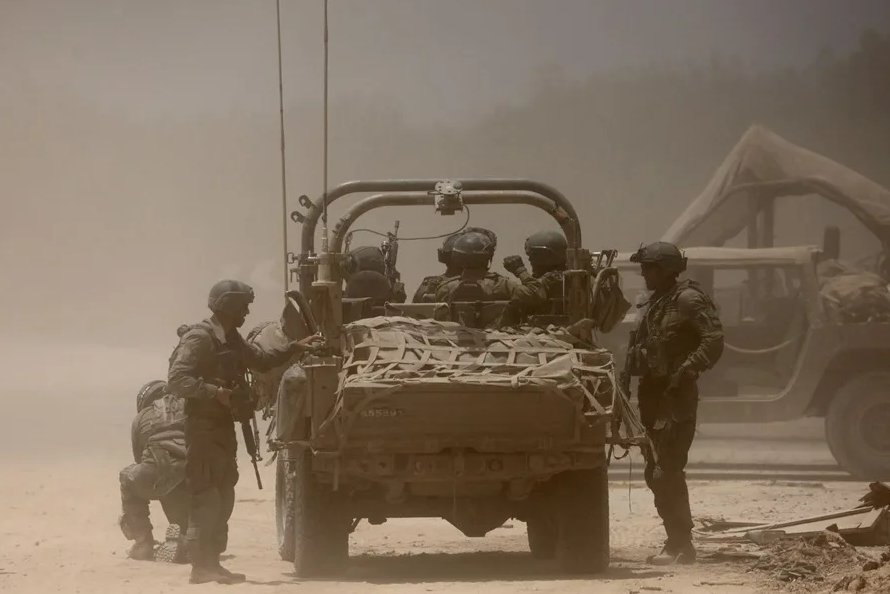 Fotografía de archivo de soldados Israelíes en la Franja de Gaza
