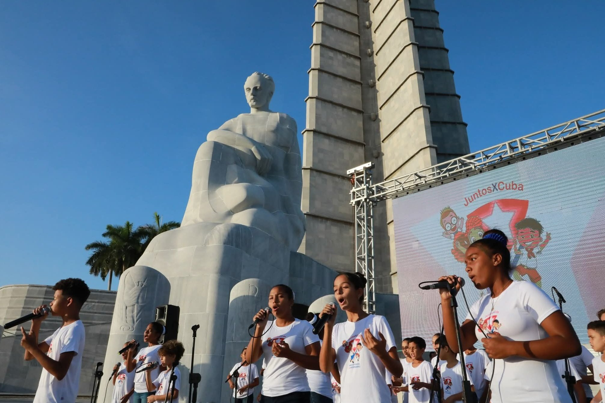El Memorial José Martí de la Plaza de la Revolución fue la sede del acto de inauguración