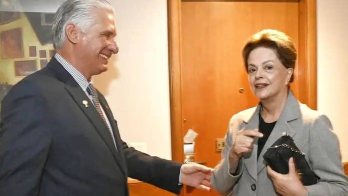 Dilma Rousseff y Miguel Díaz-Canel Bermúdez