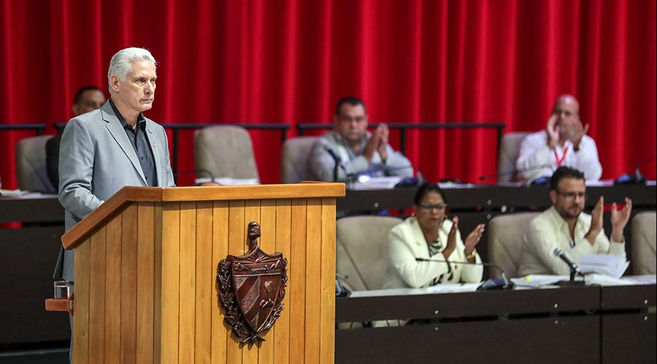 Primer Secretario del Comité Central del Partido Comunista de Cuba y Presidente de la República, Miguel Díaz-Canel Bermúdez