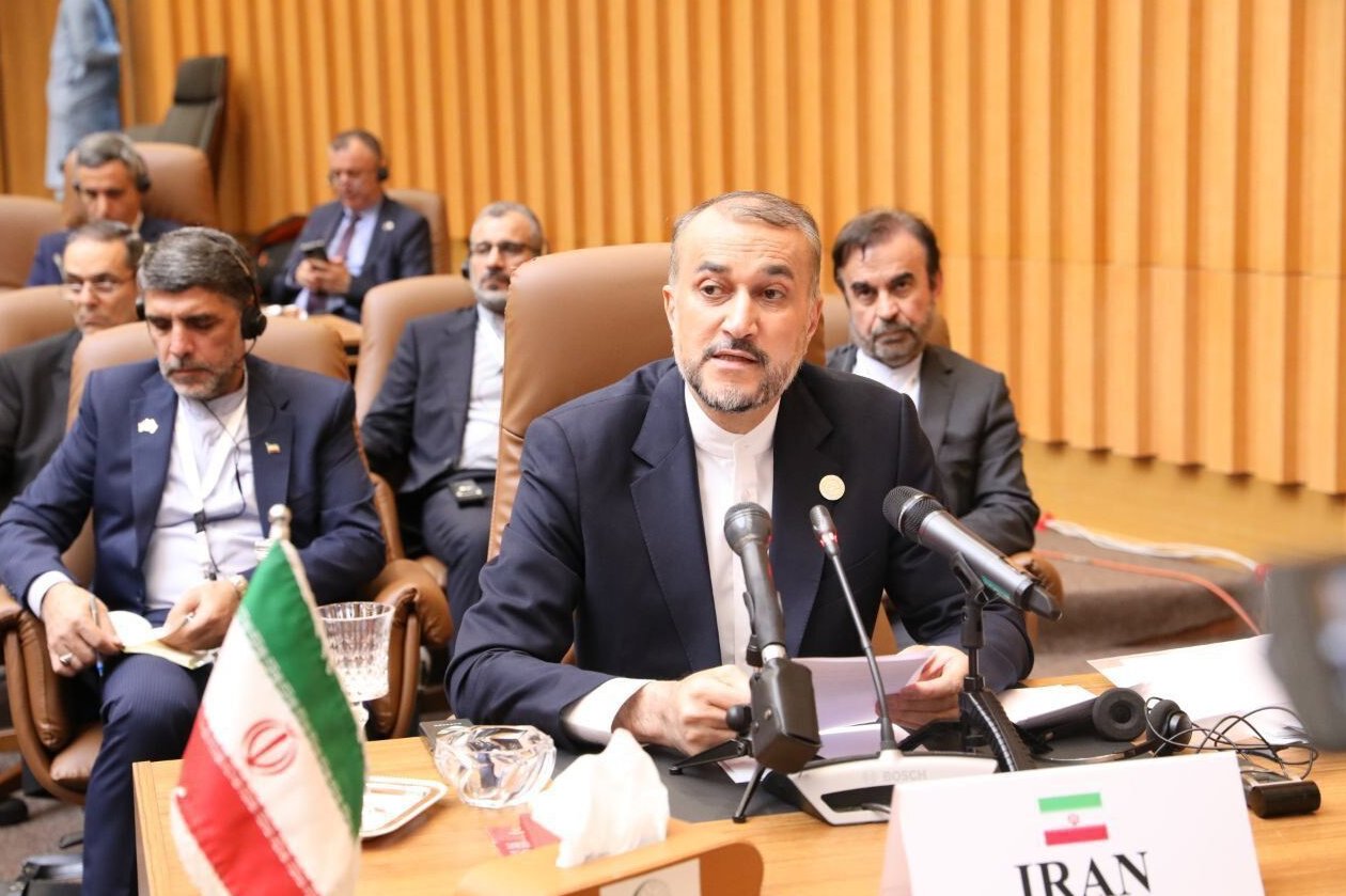 Canciller  Seyed Abás Araqchí en la reunión del Consejo de Relaciones Exteriores de la Organización de Cooperación de Shanghái
