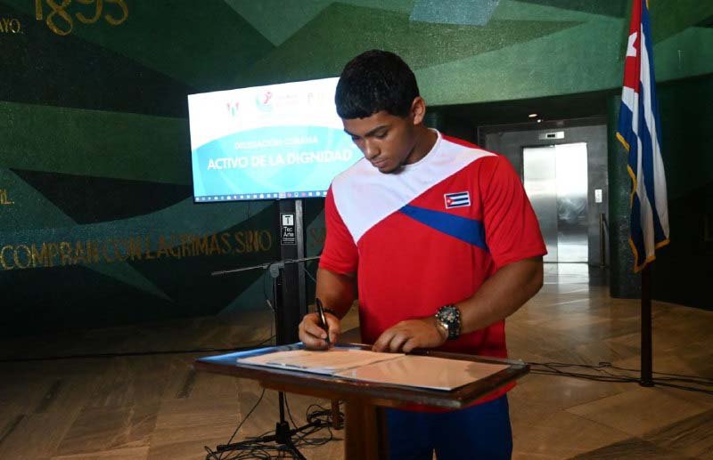 Atletas cubanos rumbo a Asunción 2025 ratifican su compromiso con la patria