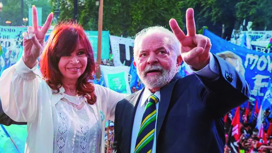 Visita de solidaridad del presidente Lula a Cristina