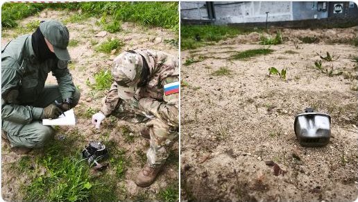 Rusia compartió imágenes que muestran los restos del dron derribado