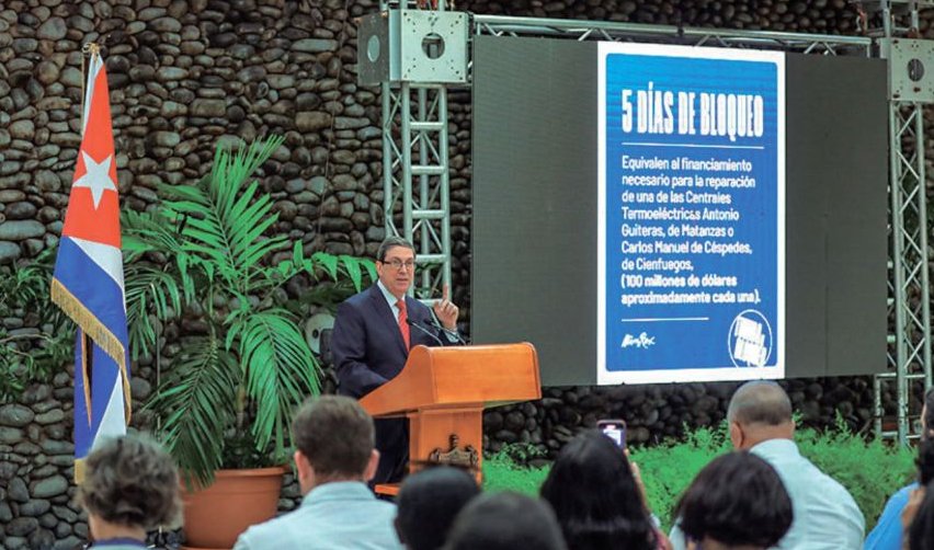 El canciller Bruno Rodríguez expuso con rotundas evidencias cómo el bloqueo impacta la vida material y cotidiana de los ciudadanos cubanos