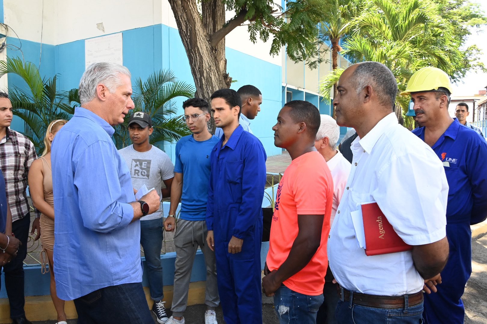 Miguel Díaz-Canel en la CTE Antonio Maceo