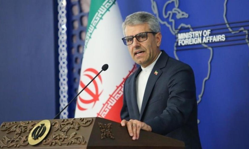 El portavoz Esmail Baqai durante una rueda de prensa