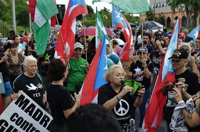 Manifestación en Puerto Rico