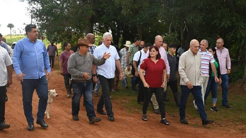 Miguel Díaz-Canel Bermúdez de visita en Pinar del Río