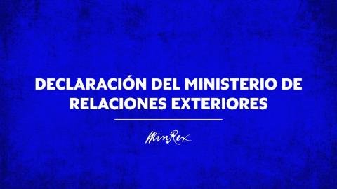 Declaración del Minrex