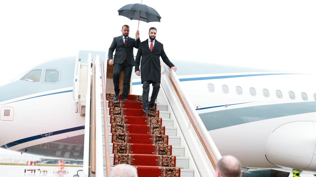 Llegada de Ahmad Al-Shara a Rusia
