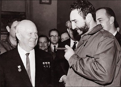 Fidel y Nikita Jruschov
