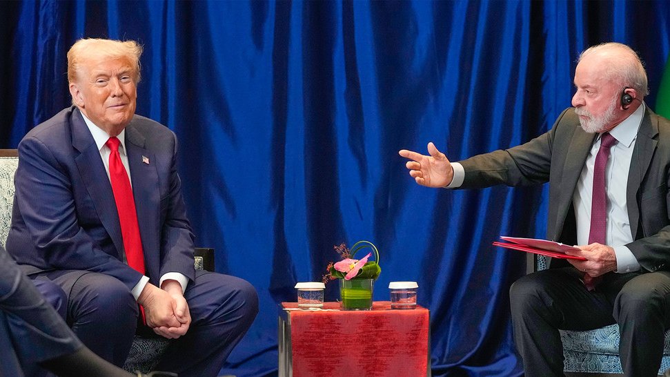 Luiz Inácio Lula da Silva se reunió con su par estadounidense, Donald Trump,