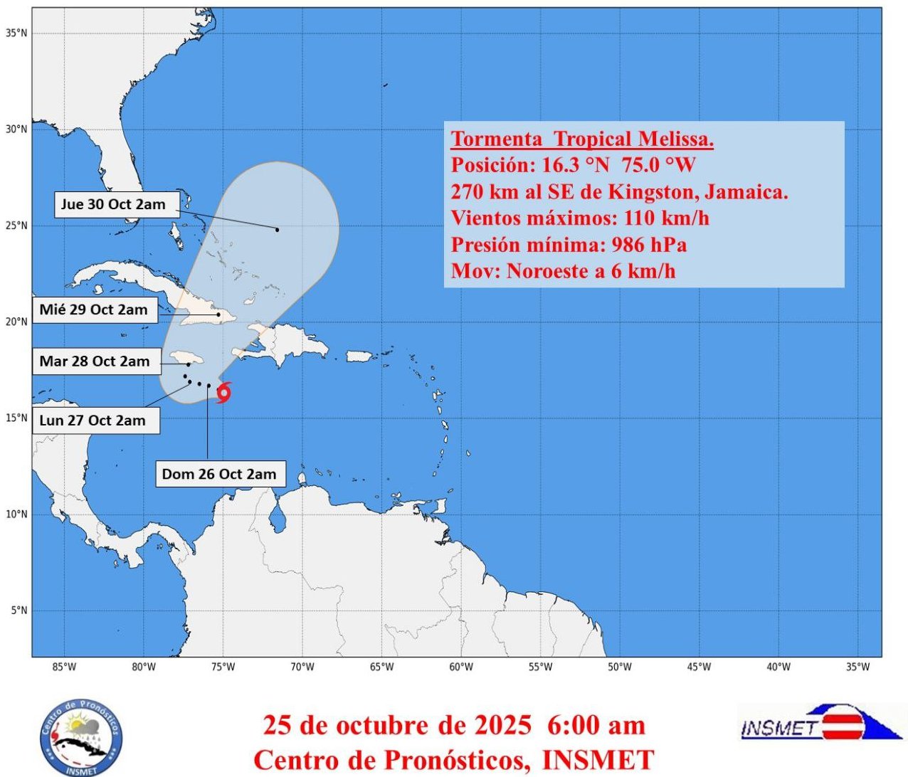 Aviso de Ciclón Tropical No. 9