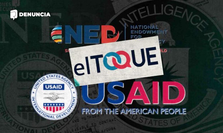 Operan esta plataforma personas financiadas por estructuras del Gobierno de Estados Unidos, como el Departamento de Estado, la Usaid, la NED, la Oficina de Medios Rurales.