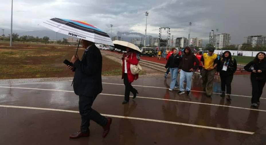 Una tormenta repentina impidió realizar inauguración de los  juegos.