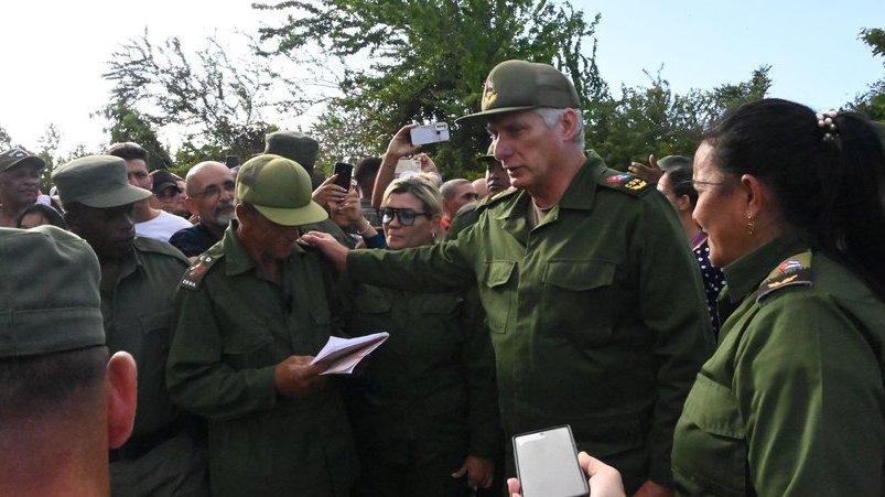 Presidente cubano en Granma