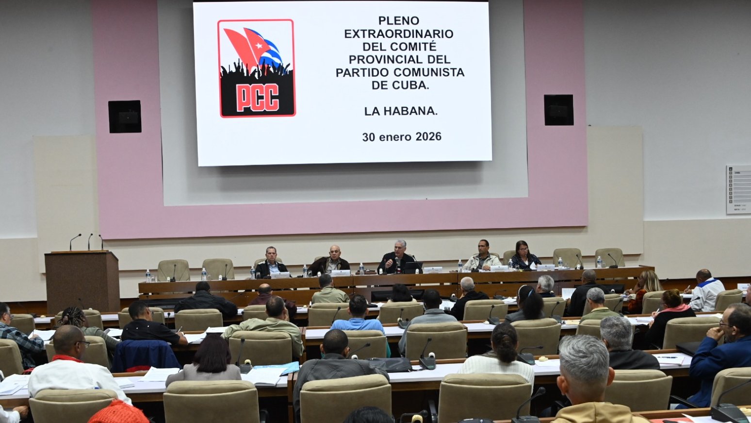 Pleno Extraordinario del Comité Provincial del Partido en La Habana