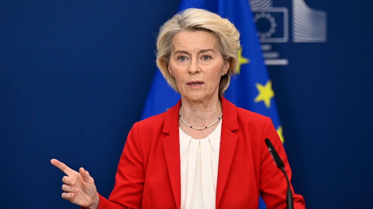 La presidenta de la Comisión Europea, Ursula von der Leyen