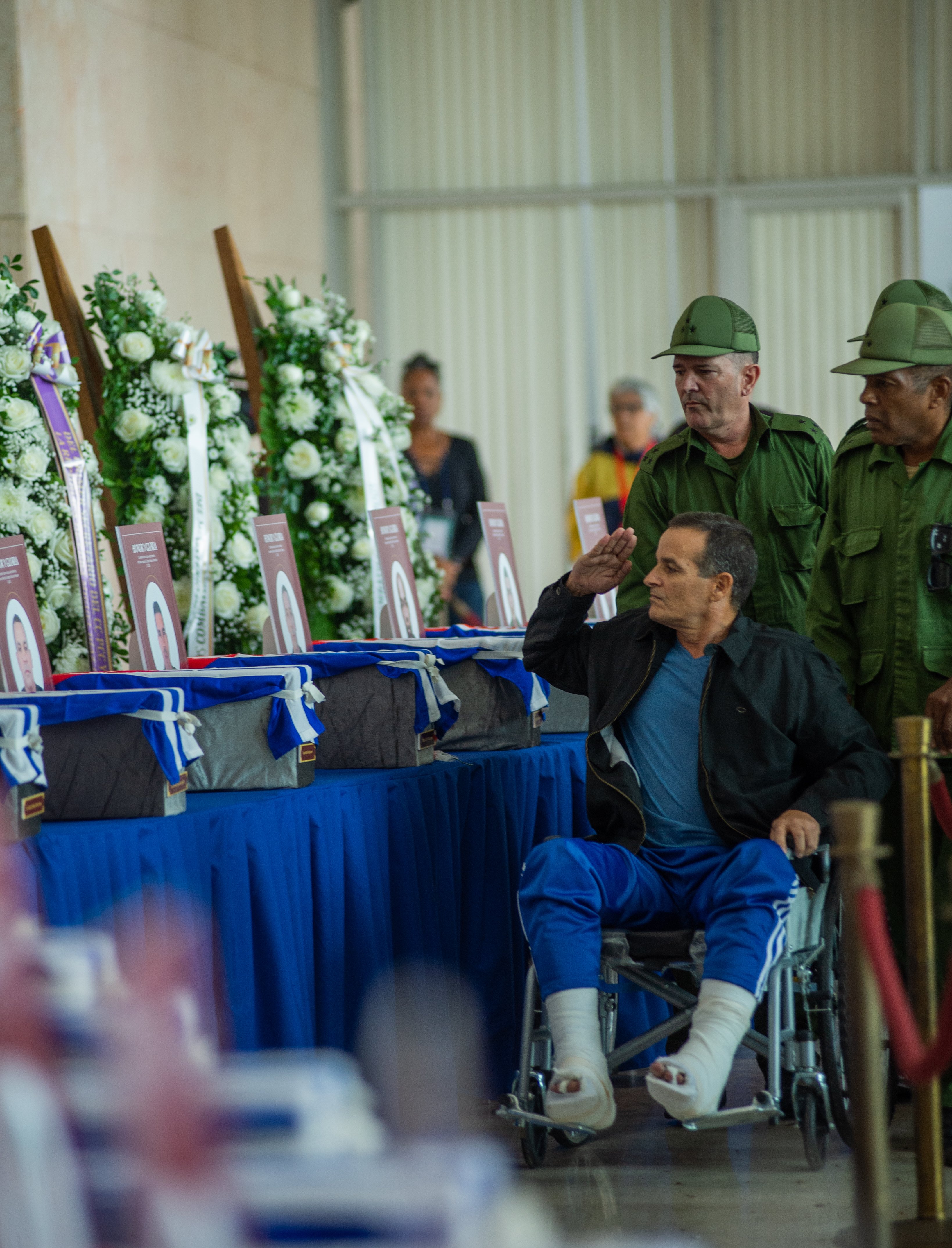 El coronel Pedro Yadín Domínguez Álvarez, herido en el brutal ataque