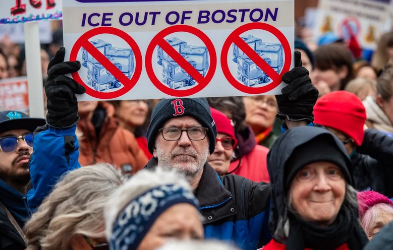 Boston contra la «Gestapo ICE» de Trump en este enero de 2026.